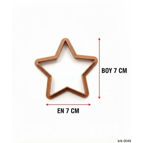 Yıldız Figürlü Kurabiye Kalıbı ve Hamur Kesici – Şeker Hamuru ve Oyun Hamuru İçin Tek Parça Kalıp