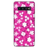 Samsung Galaxy S10 Uyumlu Kılıf Pembe Delisi (7) Telefon Kılıfı Çiçekli