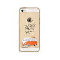 iPhone 5 Rota Belli Desenli Premium Şeffaf Silikon Kılıf