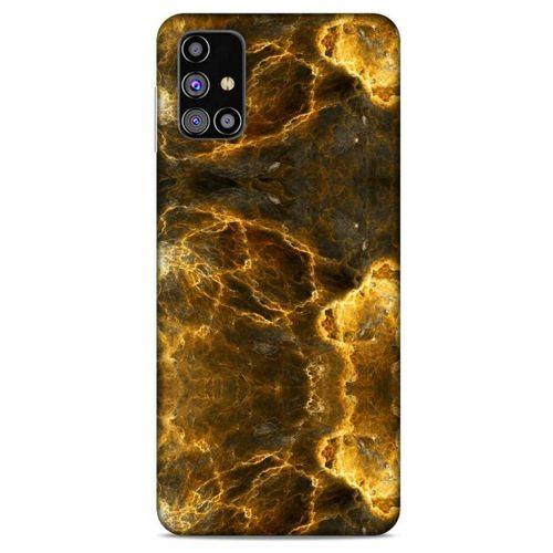 Mermer Desenli (9) Tema Kılıf Koyu Kahverengi Samsung Galaxy M31s Kılıf