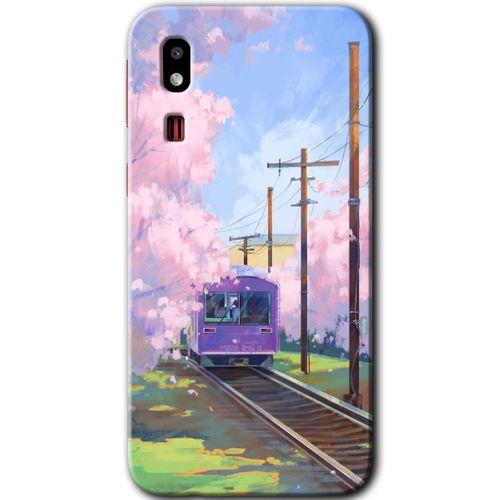 Potkal Hediye Fabrikası Samsung Galaxy A2 Core Kılıf HD Desen Baskılı Arka Kapak - Rails Paint