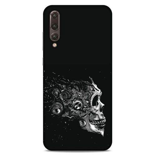Lopard Huawei P20 Pro Uyumlu Kılıf Tattoo's (9) Kılıf Beyaz Siyah
