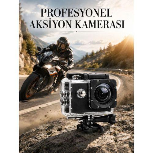 Profesyonel 4k Aksiyon Kamerası Geniş Açılı Wifi Destekli