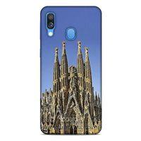 Samsung Galaxy A40 Kılıf Dünya Mimarisi (36) Glitter Kılıf La Sagrada Familia