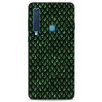 Samsung Galaxy A9 2018 Kılıf Dragons (5) Koruma Kabı Ejderha Koyu Yeşil Pul