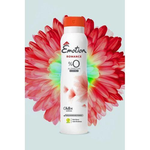 3 Adet Emotion Romance Kadın Vegan Deodorant 150 Ml Hızlı Kurur, Leke Bırakmaz