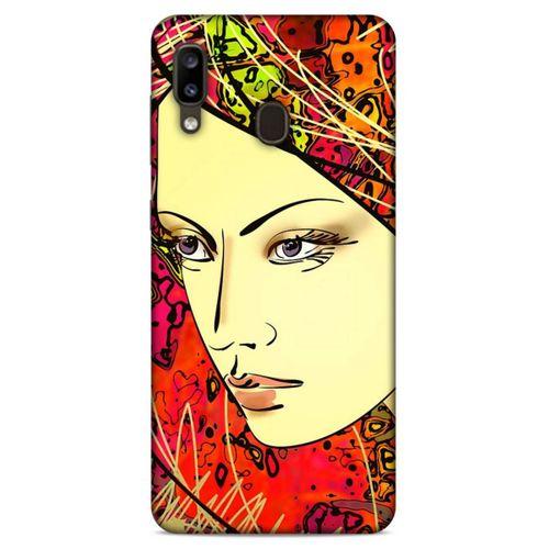Lopard Samsung Galaxy A20 Uyumlu Kılıf Sürreal Yüzler ♀ (31) TPU Kılıf Baskılı