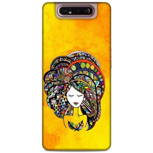 Lopard Samsung Galaxy A80 Uyumlu Kılıf Sürreal Yüzler ♀ (34) Slim Armor Kılıf Desenli