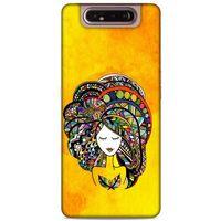 Lopard Samsung Galaxy A80 Uyumlu Kılıf Sürreal Yüzler ♀ (34) Slim Armor Kılıf Desenli