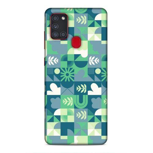 Samsung Galaxy A21s Uyumlu Kılıf Insomnia (39) Liquid Crystal Kılıf Yaprak