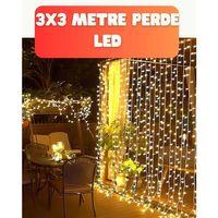 3x3 Metre Şelale Led Perde Işık İç Dış Mekân Dekorasyonu