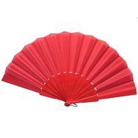 Plastik Kumaş Yelpaze 12'li Kırmızı