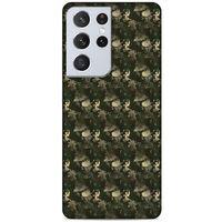Lopard Samsung Galaxy S21 Ultra Uyumlu Kılıf Kamuflaj (80) Silicone Case