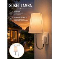 Ayarlanabilir Soket Lamba Gece Okuma Işığı