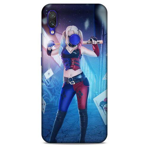 Xiaomi Redmi Note 7 Pro Uyumlu Kılıf Harley Quinn (31) TPU Kılıf Lavanta mavisi