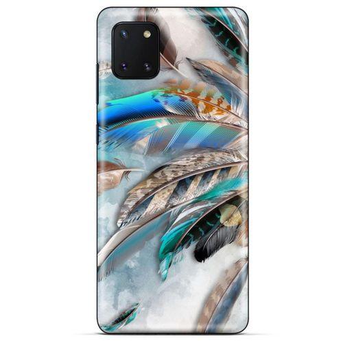Huawei Y5P Kılıf Desenli Özel Seri Tüyler (30) Silicone Case