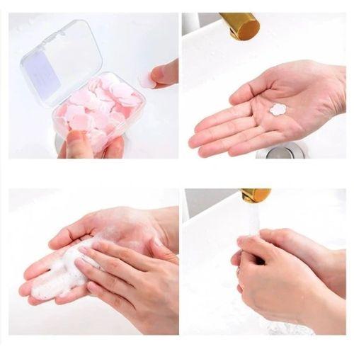 100 Yaprak Eriyen Mini Parfümlü Kağıt Sabun