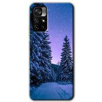 Potkal Hediye Fabrikası Xiaomi Redmi Note 11T Kılıf HD Desen Baskılı Arka Kapak - Kış Manzarası