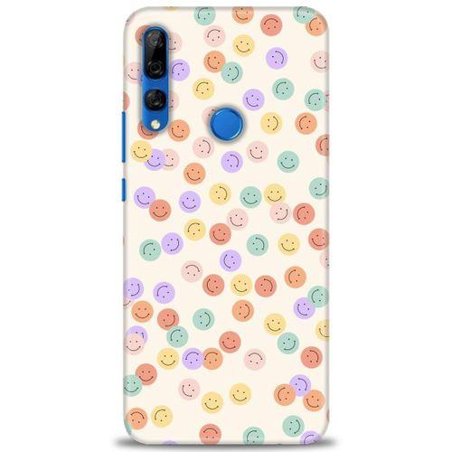 Huawei Y9 Prime 2019 Kılıf HD Baskılı Kılıf - Gülen Yüzler + Tam Ekran Koruyucu