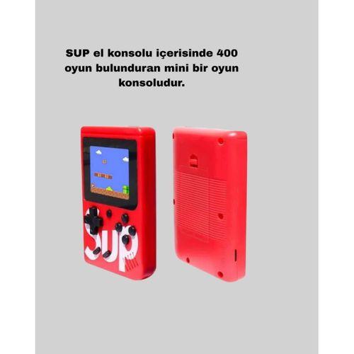 Sup Retro El Konsolu – 500 Oyun, Tv Bağlantılı, 3 İnç Ekranlı Şarjlı Mini Atari