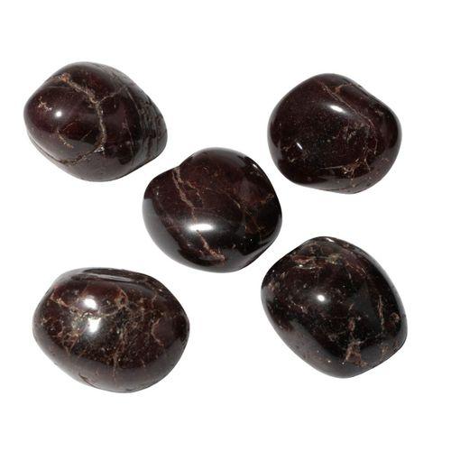 Bordo Granat Lal Doğal Taş Tımbıl El Taşı