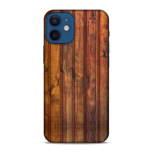 Lopard Apple iPhone 12 Mini Uyumlu Kılıf Wood'X (10) Full Koruma Kılıfı Desenli