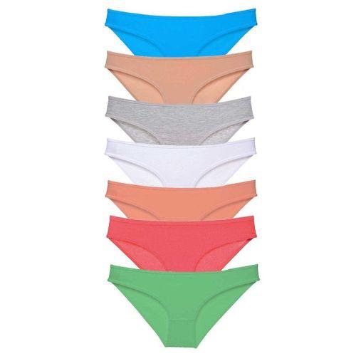 7 Adet Süper Eko Set Likralı Kadın Slip Külot Set 6