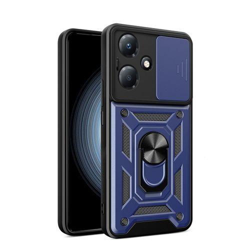 İnfinix Hot 30 Play Kılıf Magnetik Standlı Kamera Korumalı Zore Sürgülü Vega Kapak
