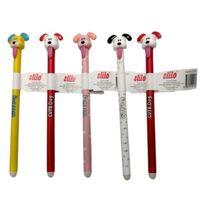 Stilo Köpek Figürlü Silinebilir Jel Kalem Mavi Karışık - 1 adet