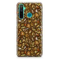 Realme 5 Pro Kılıf Maskeli Balo Doodle Arka Kapak Koruma Desenli Full Koruyucu