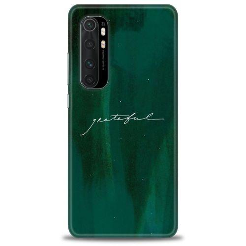 Xiaomi Mi Note 10 Lite Kılıf HD Baskılı Kılıf - Grateful + Tam Ekran Koruyucu