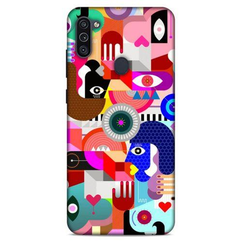 Lopard Samsung Galaxy M11 Uyumlu Kılıf Soyut Sanat (21) Baskılı Koruyucu Kapak