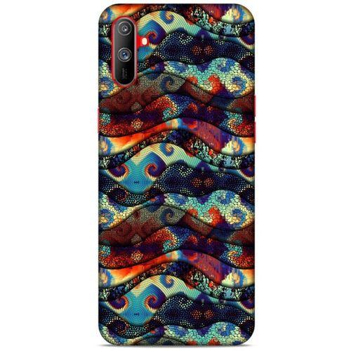 Oppo Realme C3 Kılıf Baskılı Özel Seri Taşlı (41) Tank Kılıf