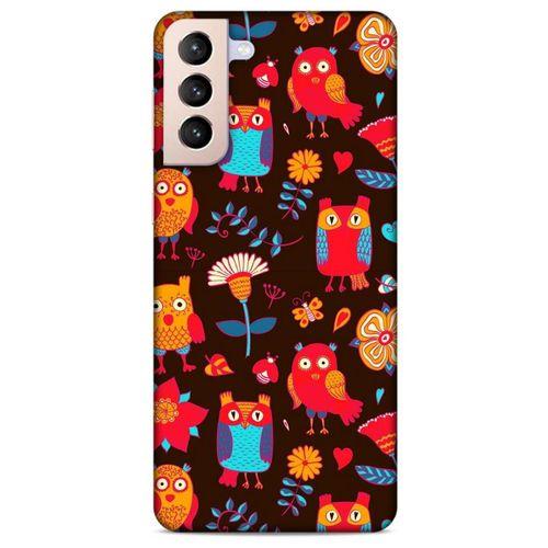 Lopard Samsung Galaxy S21 Plus Uyumlu Kılıf Baykuşlar (12) Koruyucu Silikon