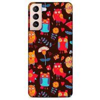 Lopard Samsung Galaxy S21 Plus Uyumlu Kılıf Baykuşlar (12) Koruyucu Silikon