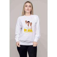 Depeche Mode Baskılı Beyaz Kadın Sweatshirt