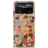 Xiaomi Poco X4 Pro 5G Kılıf HD Baskılı Kılıf - I Love Mickey + Tam Ekran Koruyucu