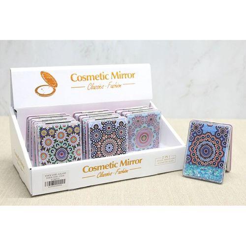 Mandala Desenli Hareketli Sulu El Aynası - Model 1