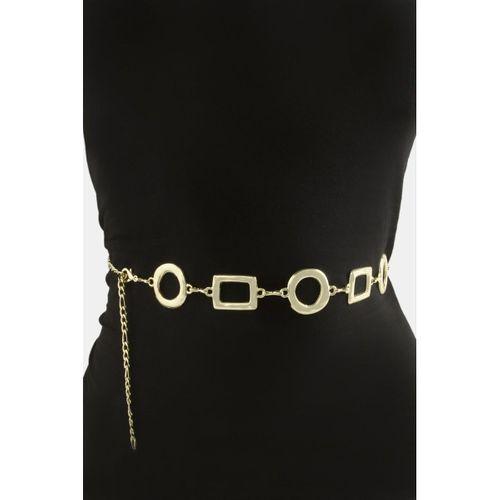 Kare Halka Metal Zincir Kemer