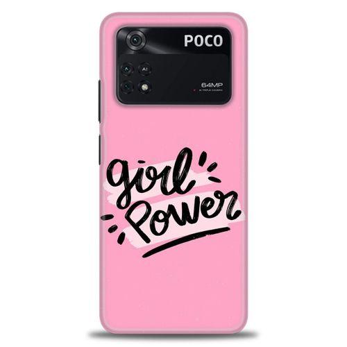 Xiaomi Poco M4 Pro 4G Kılıf HD Baskılı Kılıf - Girll Power + Tam Ekran Koruyucu