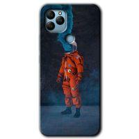 General Mobile GM 21 HD Baskılı Kılıf + 9D Tam Ekran Koruyucu - Smoke Astronot