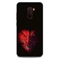 Xiaomi Pocophone F1 Kılıf Dragons (16) Kalın Kılıf Kırmızı King Ejderha