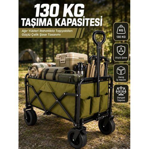 Kamp, Piknik, Plaj Ve Alışveriş İçin Çok Amaçlı Katlanabilir Wagon