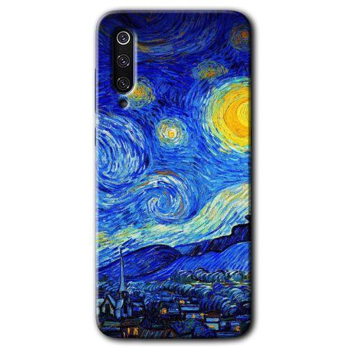 Xiaomi Mi 9 SE Kılıf HD Desen Baskılı Arka Kapak - Starry Night + Kırılmaz Cam