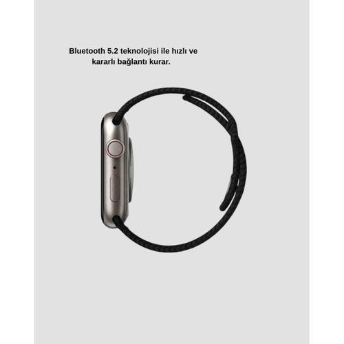 Kablosuz Şarjlı Akıllı Saat Bluetooth Arama Bildirim Destekli Uzun Pil Ömürlü