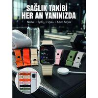 7'li Kordon Setli Akıllı Saat Bluetooth Görüşme Bildirim Destekli Çok Fonksiyonlu Smart Watch