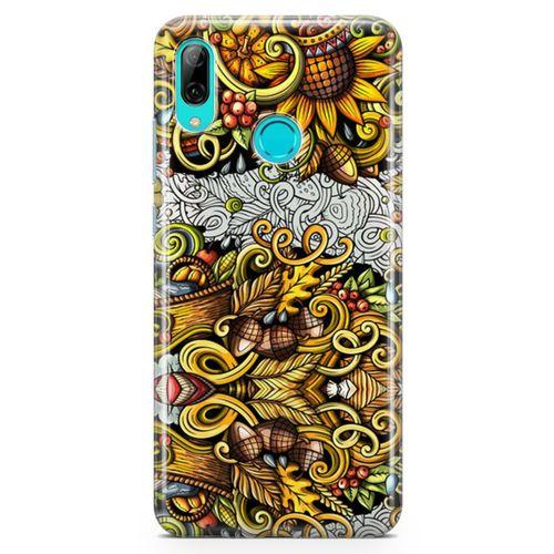Huawei Y9 2019 Kılıf Palamut Doodle Arka Kapak Koruma Desenli Full Koruyucu