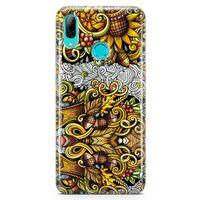 Huawei Y9 2019 Kılıf Palamut Doodle Arka Kapak Koruma Desenli Full Koruyucu
