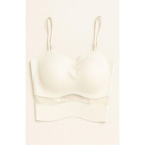 Kadın Lazer Kesim İnce Askılı Pedli Büstiyer - 8857 Maxpera