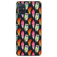 Samsung Galaxy A51 Kılıf Desenli Özel Seri Tüyler (49) Ultra Silikon Kılıf